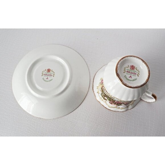 Paragon Teacup and Saucer Vintage Tea Cup Chippendale Design - Picture 4 of 6